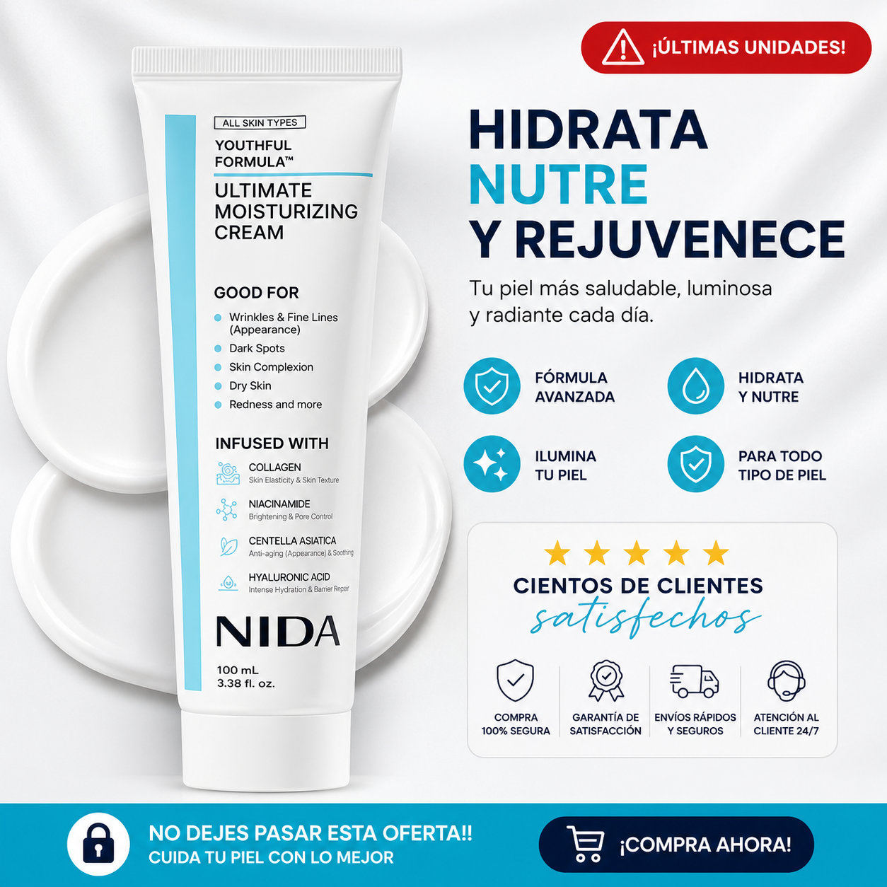 Crema hidratante NIDA, La Crema Coreana que Está Devolviendo la Hidratación y Luminosidad a Miles de Rostros